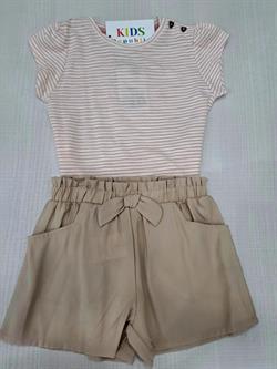 CONJ CAMIETA RAYAS-SHORT