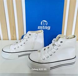 BOTA MUSTANG BLANCA DEL 32 AL 39