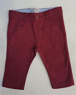 PANTALÓN BB CHINO ALGODON GRANATE