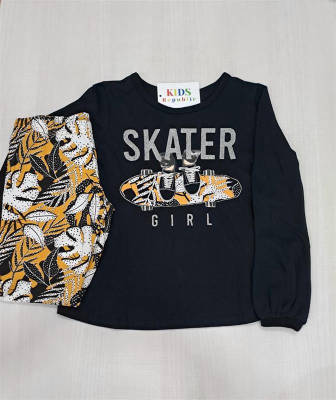 CONJ CAMISETA+LEGING SKATER